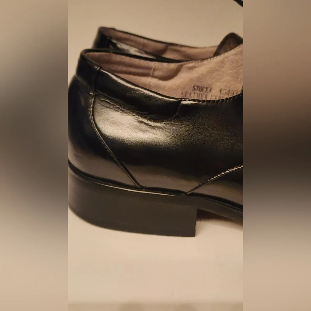 Giorgio Venturi Black Leather Men's Dress Shoes Size 12